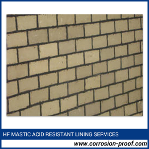 Hf Mastic Acid Resistant Bricks Lining